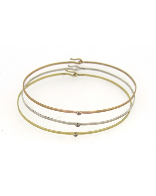 Three colour gold on sale bangles